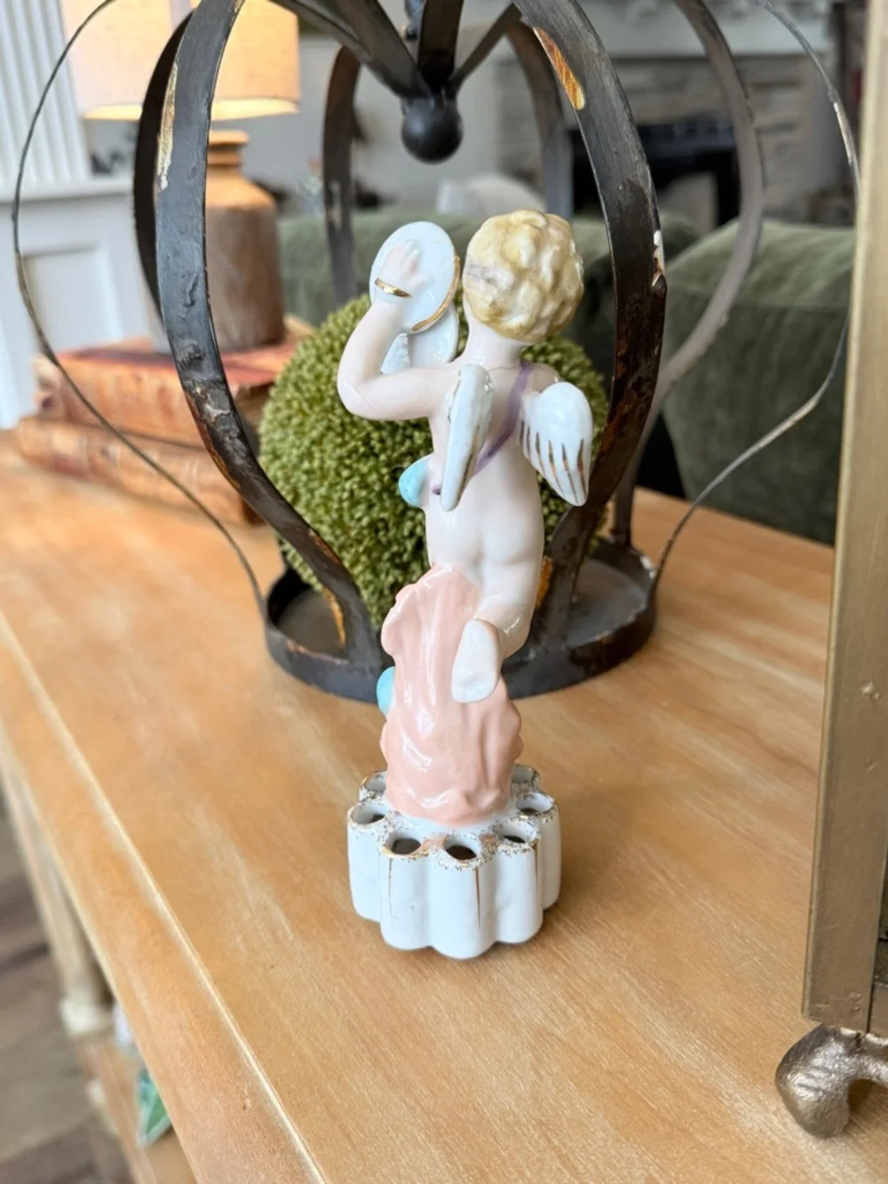 Vintage porcelain cherub